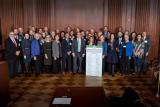 Acting Administrator Wheeler stands with a group of individuals who've signed the recycling pledge