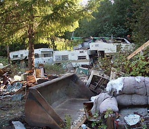 abandoned mobile homes