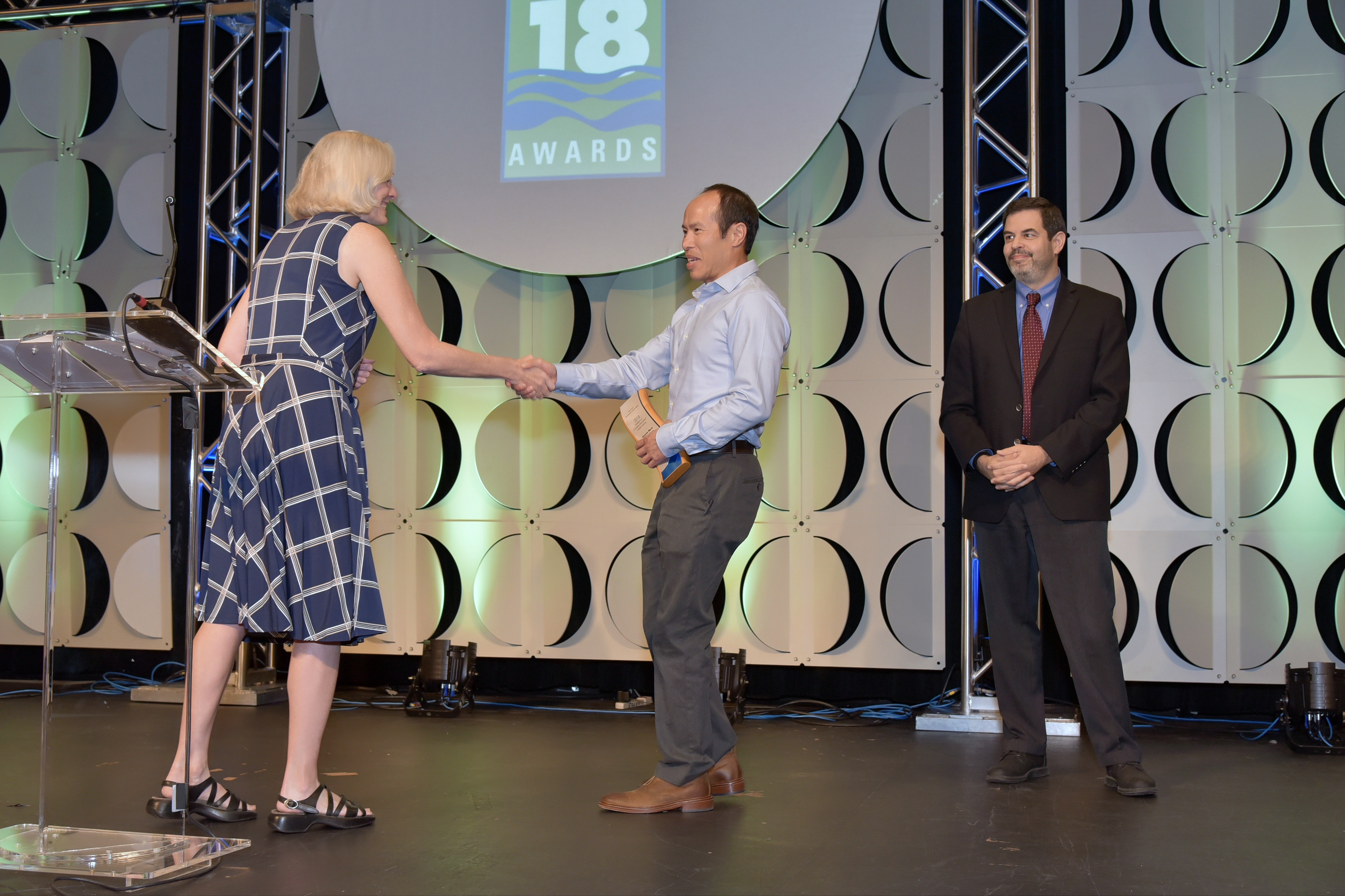 Brian Lee accepts Excellence in Promoting WaterSense Labeled Products Award for Sonoma Marin Saving Water Partnership.