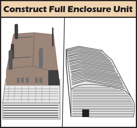 Graphic showing enclosure units