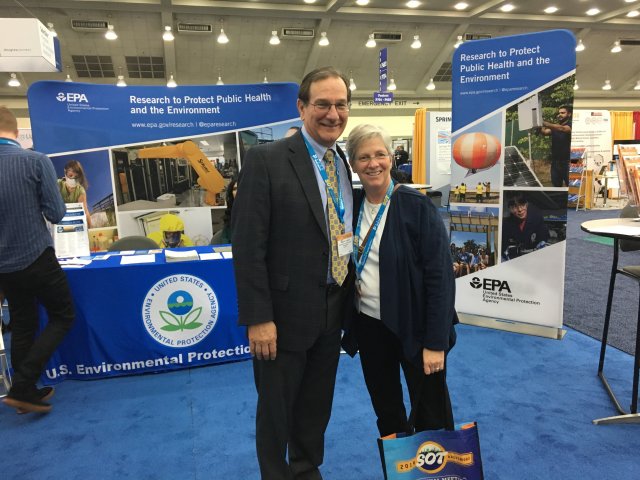 Jennifer and Wayne at EPA's SOT booth