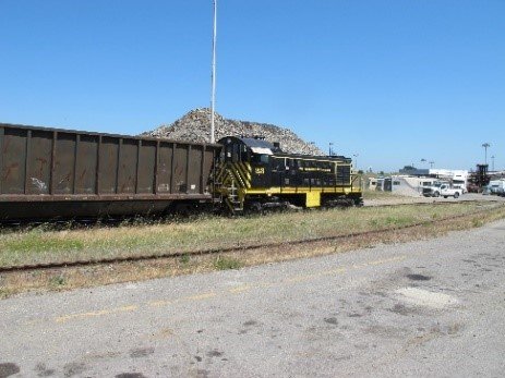 Train used for soil transport