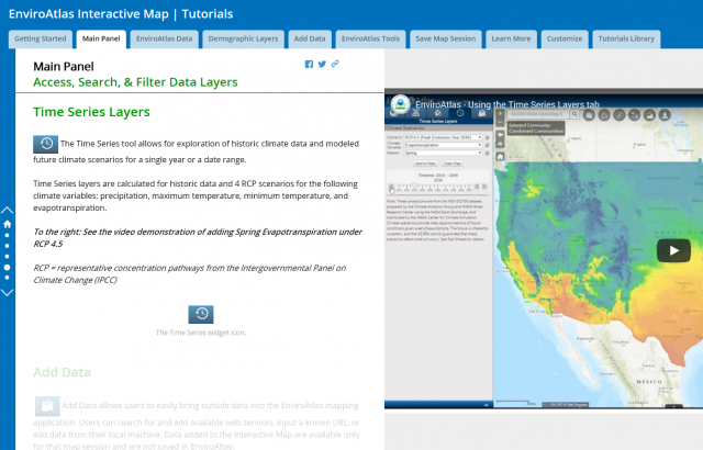 Screen capture of tutorial story map 