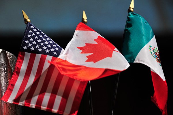 North American flags