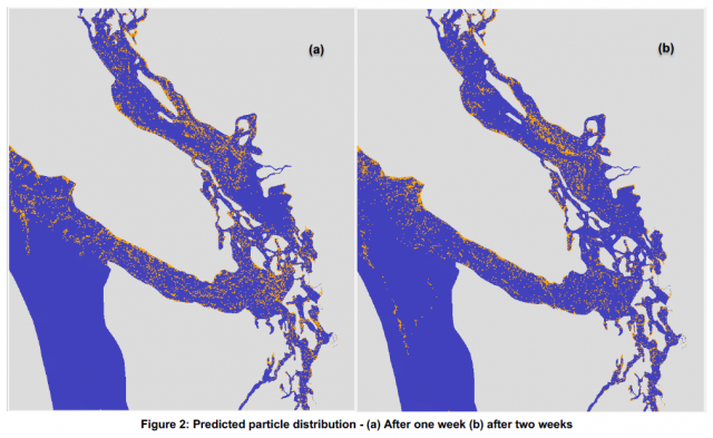 Salish Sea Predicted Particle Distribution Model