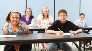 Students at Desk