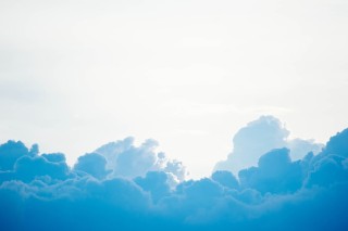 A blue sky with clouds