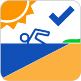 beach sanitary survey icon