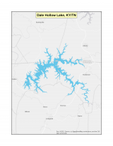 Map of Dale Hollow Lake no-discharge zone