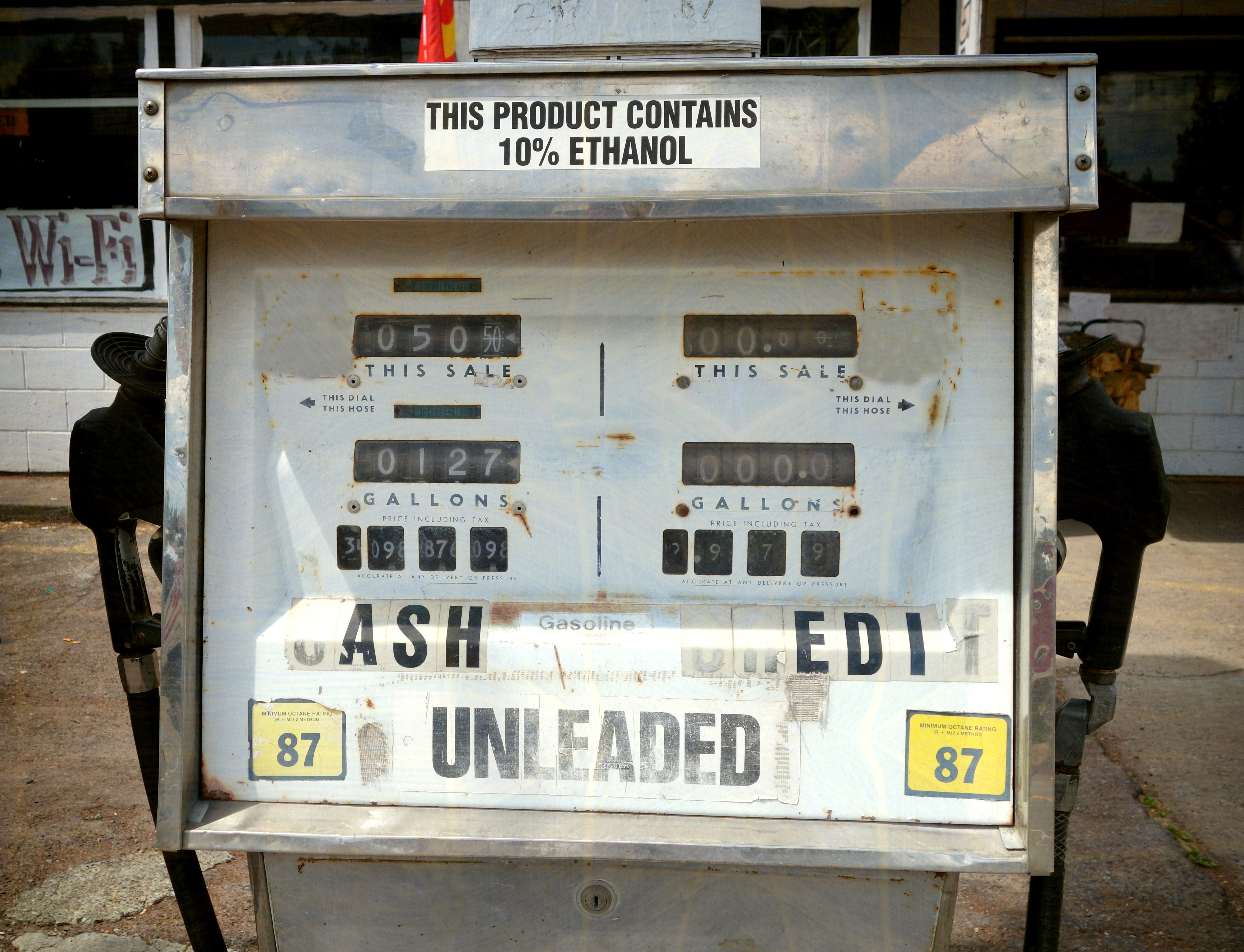 An older gas pump