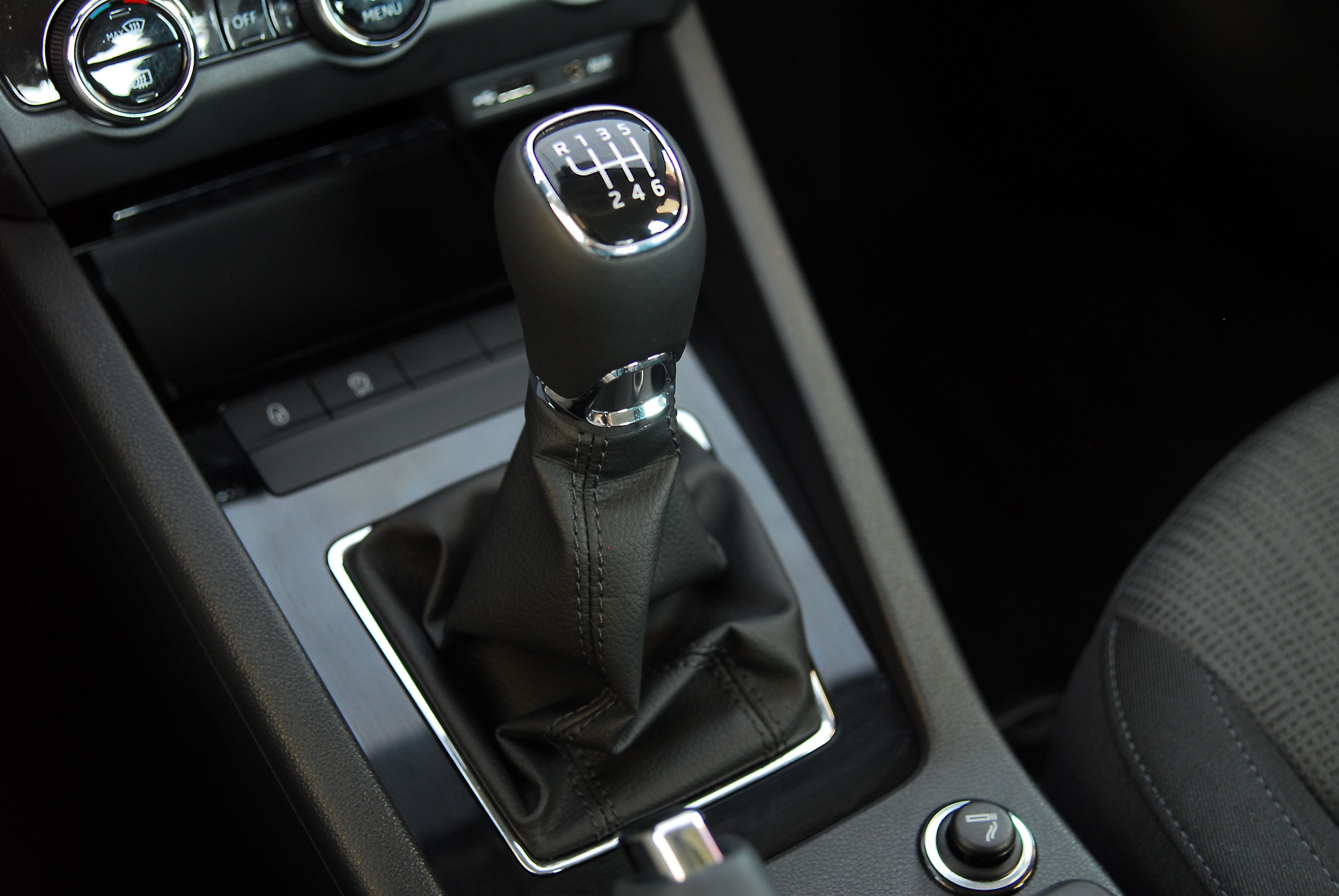 Gear shift in a car