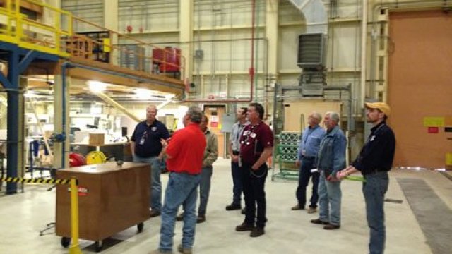 EPA's WIPP team tours the WIPP Waste Handling Facility with DOE staff