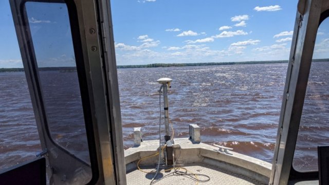 of Wire Mill Delta: Surveys being conducted prior to dredging of contaminated material in the Wire Mill Delta offshore area.