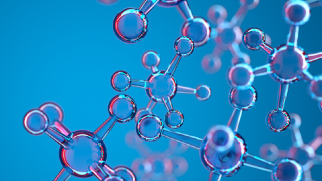 drawing of a PFAS molecule