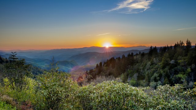 Sunset at Great Smoky Mountains 