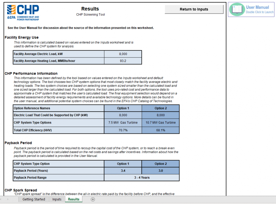 CHP Screening Tool