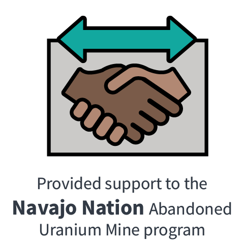 Provided support to the Navajo Nation Abandoned Uranium Mine program