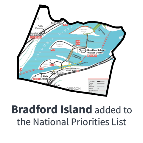 Bradford Island added to the National Priorities List 