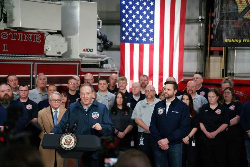 EPA Administrator Zeldin in East Palestine, Ohio, February 2025