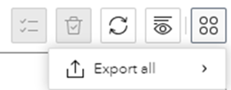 Export All Option for Table Widget