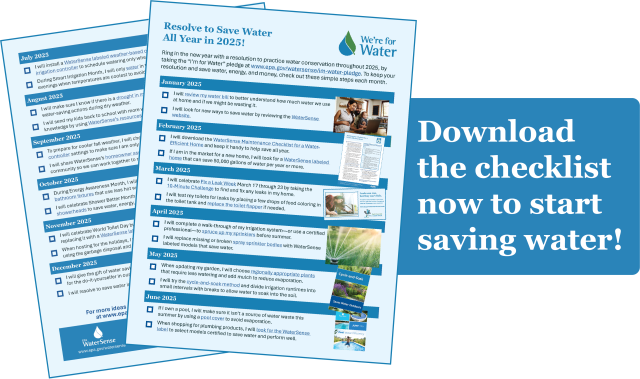 WaterSense Pledge Checklist