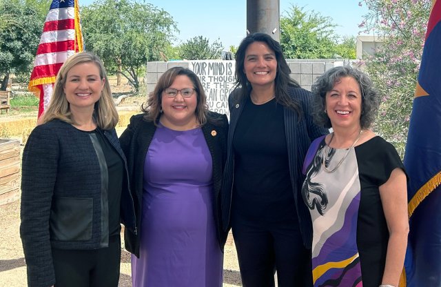 Martha Guzman and  Phoenix, Arizona, Mayor Kate Gallego