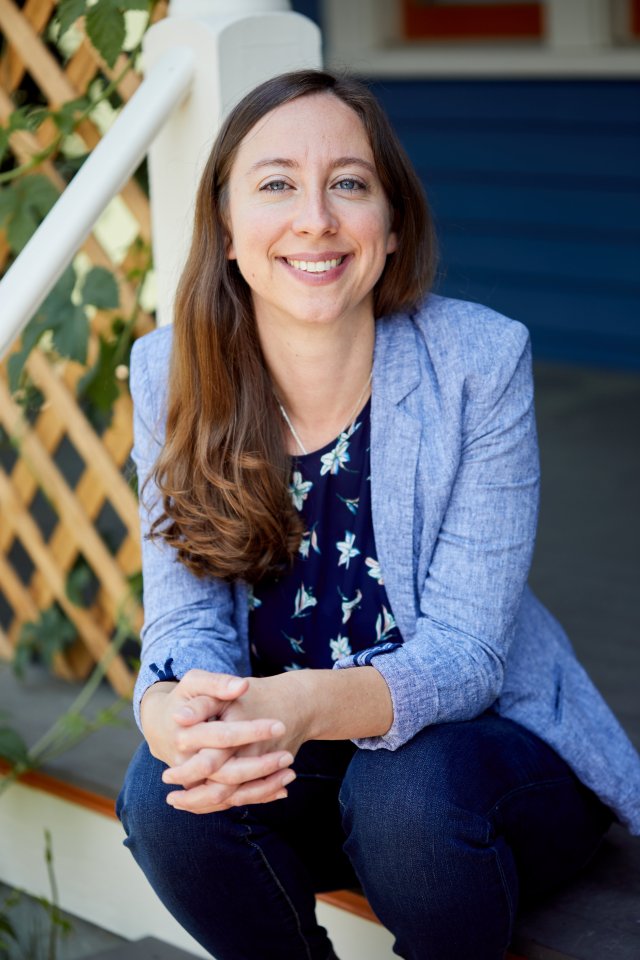 woman smiling