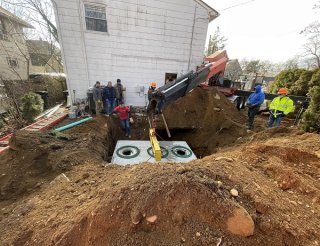 Septic system installation