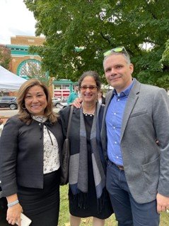 From Left to Right: Lilian Dorka, Marianne Engelman-Lado, Matt Tejada in Warren County, NC for the signing of the new EJECR office