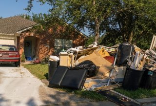 image of waste after a natural disaster such as hurricane 