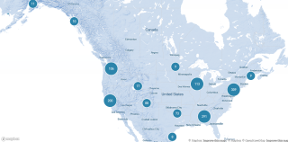 image of NFWF map of 5 Star grant projects