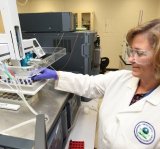 image of a woman EPA water researcher in the lab